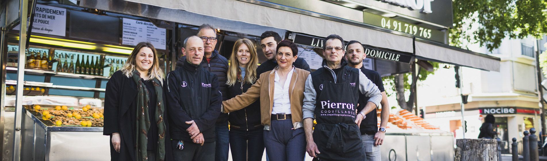 Vente a emporter coquillage