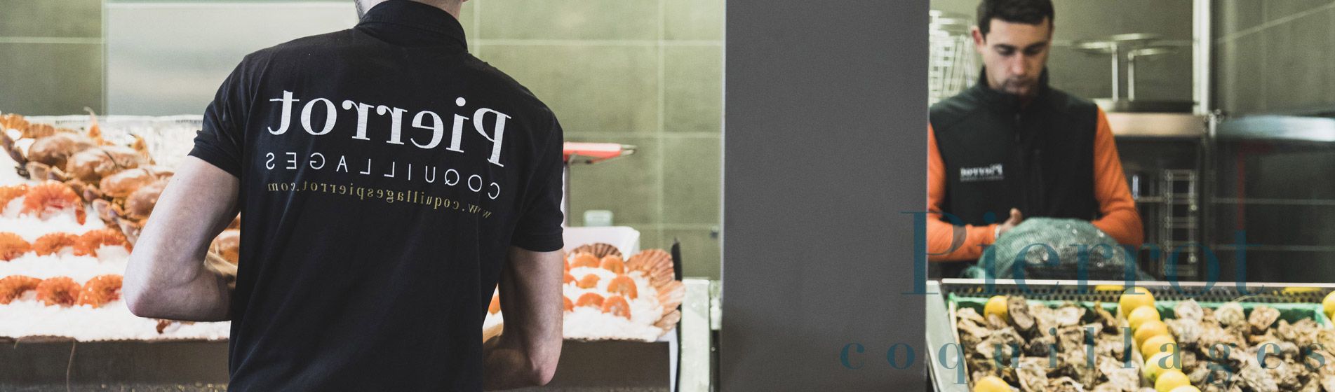 Vente a emporter coquillage