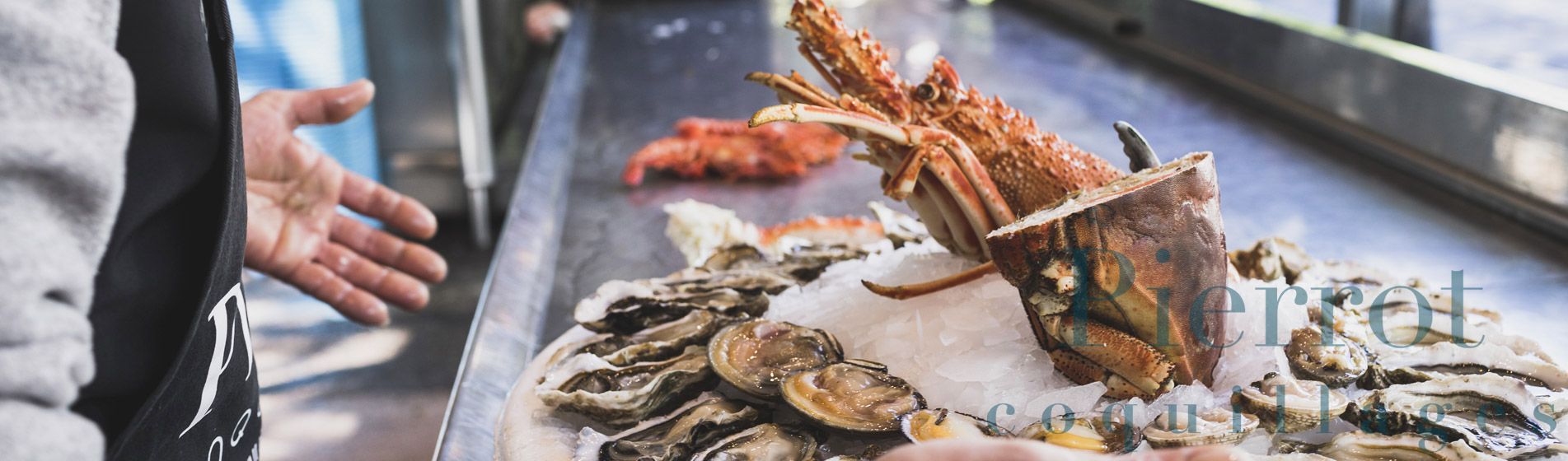 Vente a emporter coquillage