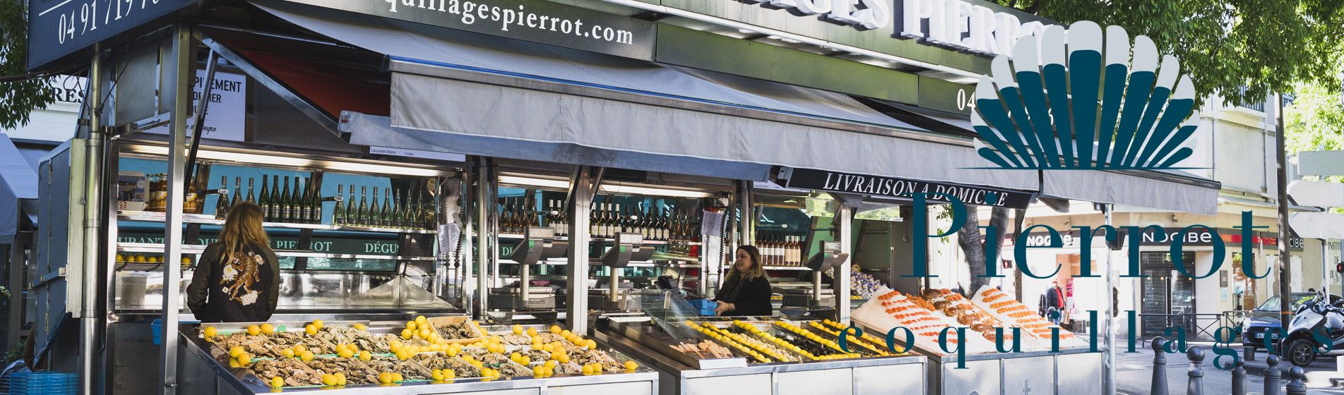 Vente a emporter fruit de mer midi et soir