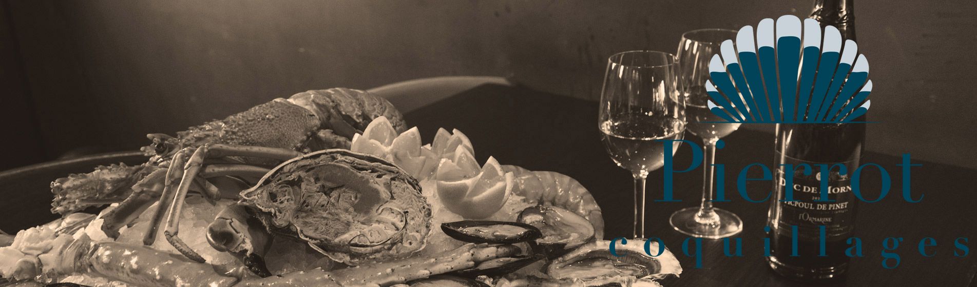 Vente a emporter fruit de mer midi et soir