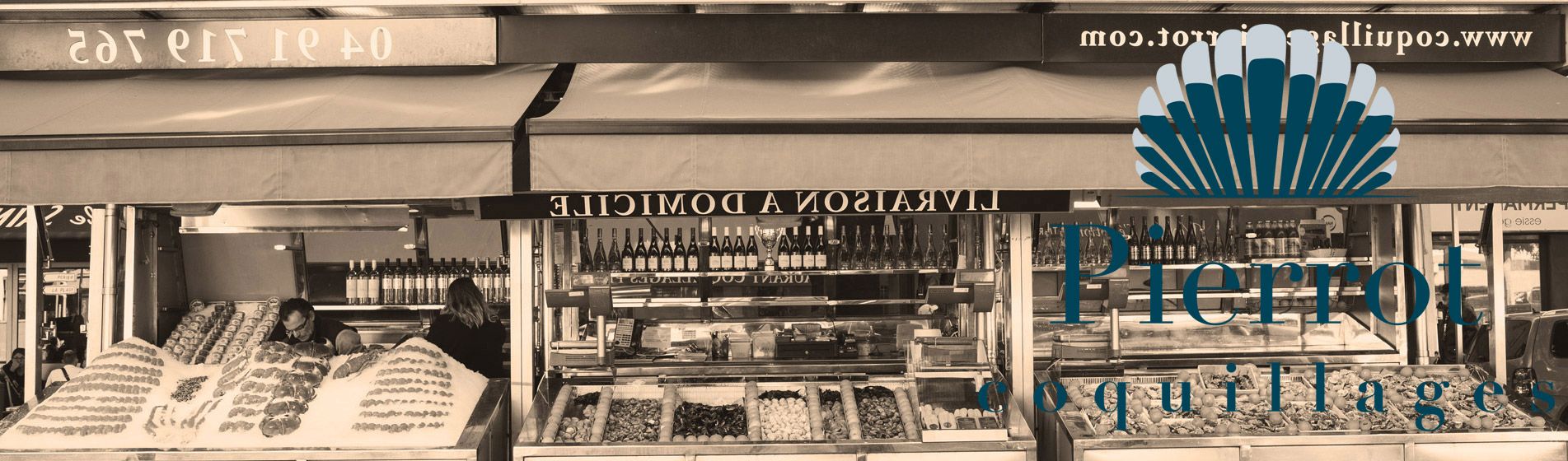 Vente a emporter fruit de mer midi et soir