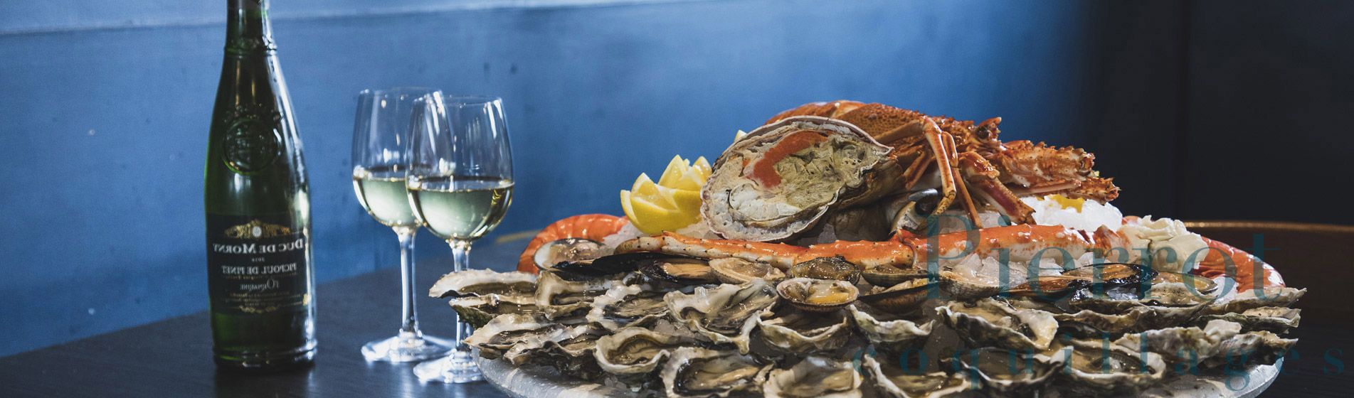 Restaurant coquillage cru