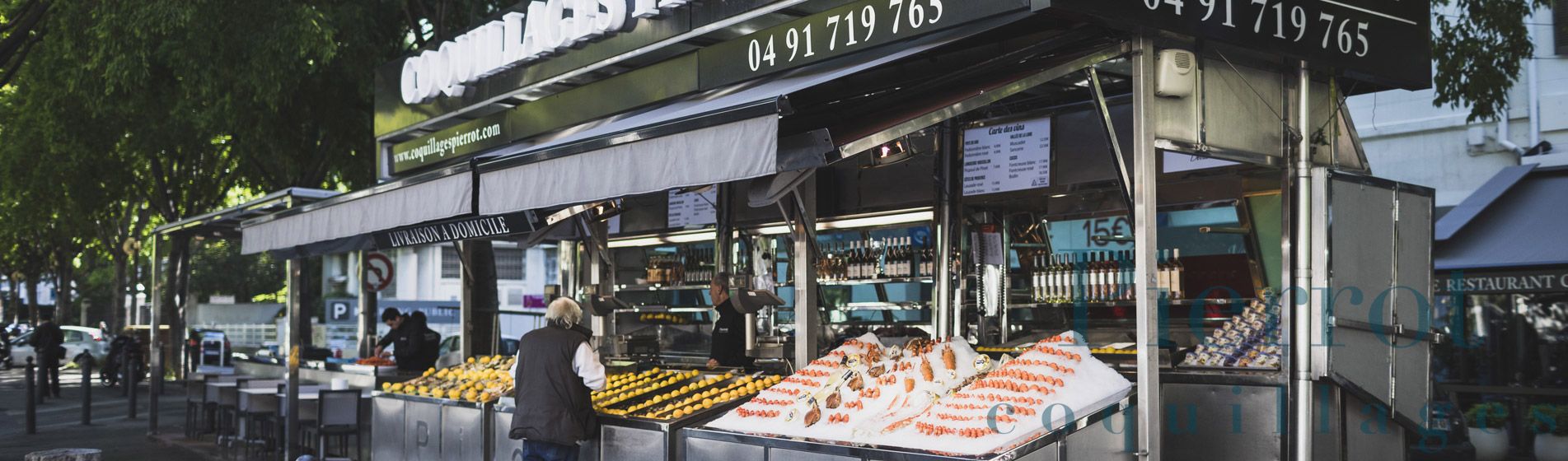 Restaurant coquillage cru